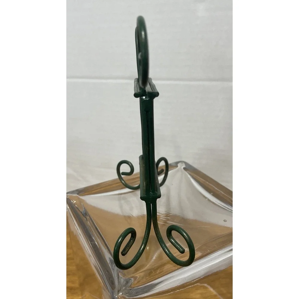 Green Gold Tone Art Deco Picture Frame Metal Two-Sided 3